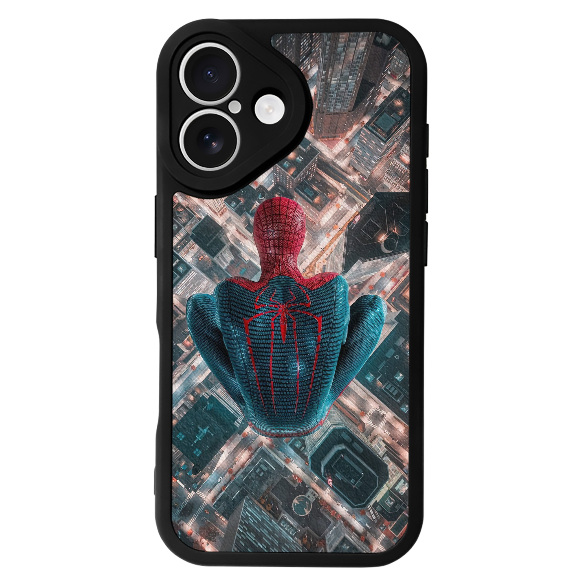 Spider Man スパイダーマン 【iPhone 16シリーズ対応】シリコンスマホケース（レザー調） 材質：シリコン